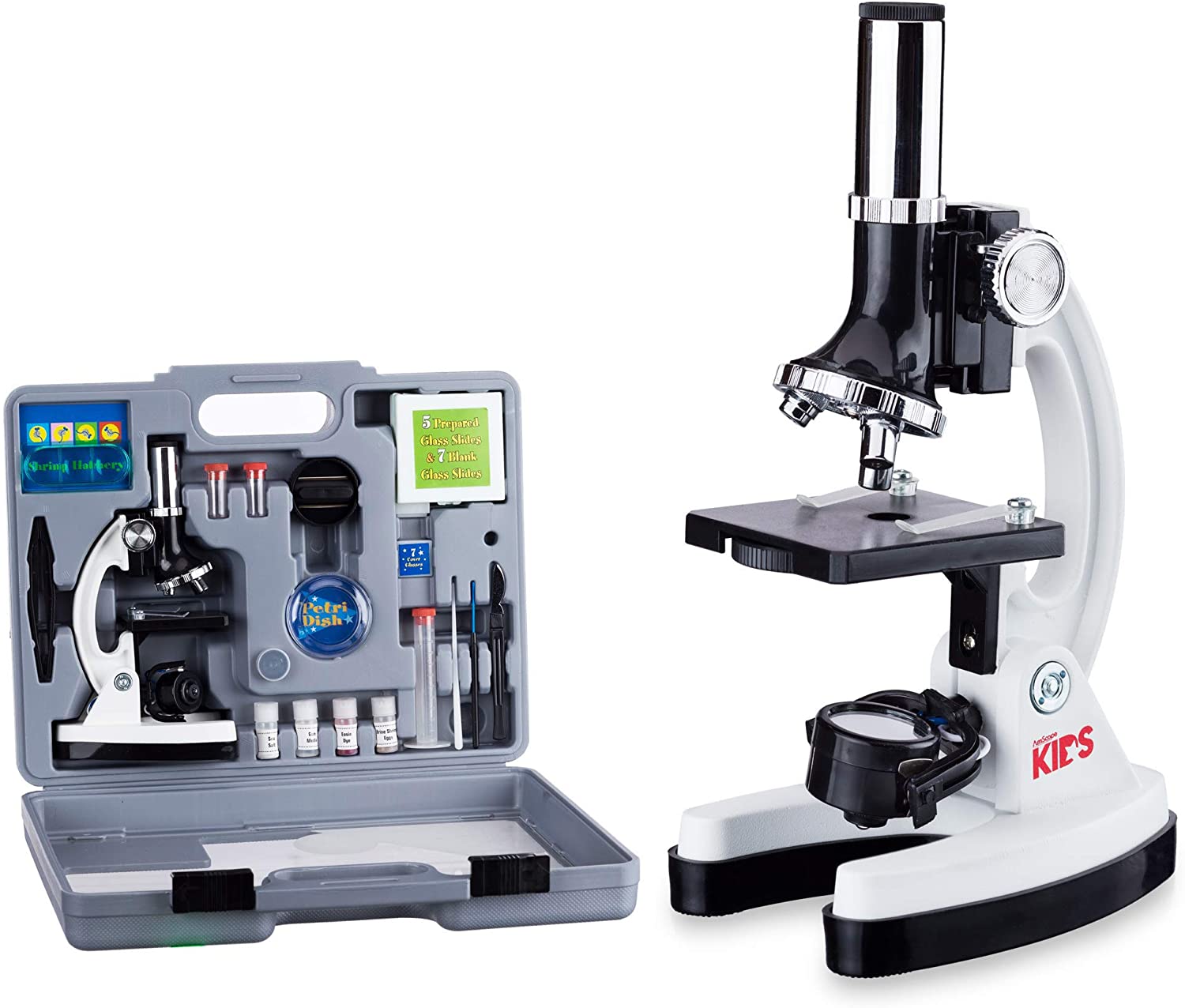 AmScope - M30-ABS-KT2-W-WM Beginner Microscope Kit