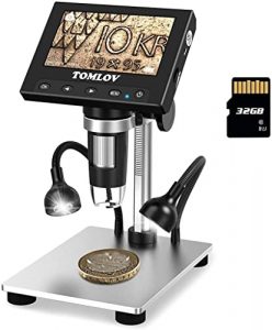 TOMLOV DM4S 1000X Error Coin Microscope with 4.3