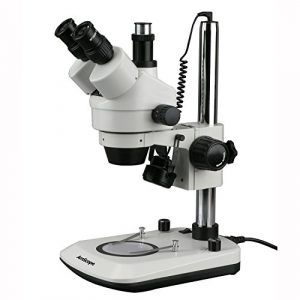 New 7X-45X Dual Lit 6W LED Trinocular Stereo Zoom Microscope (SMDG-2T-6WB)