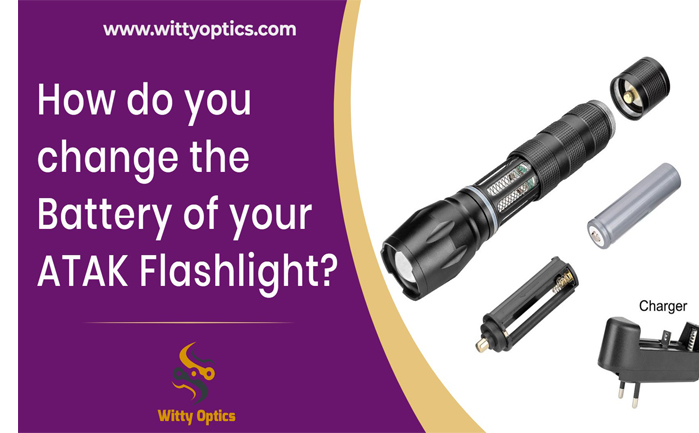 How do you change the battery of your ATAK flashlight