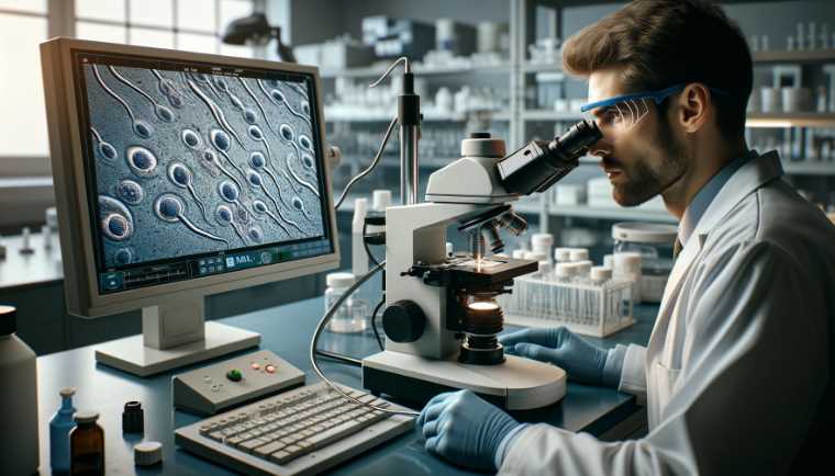 Is a sperm microscope necessary for sperm analysis