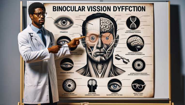 What causes binocular vision dysfunction