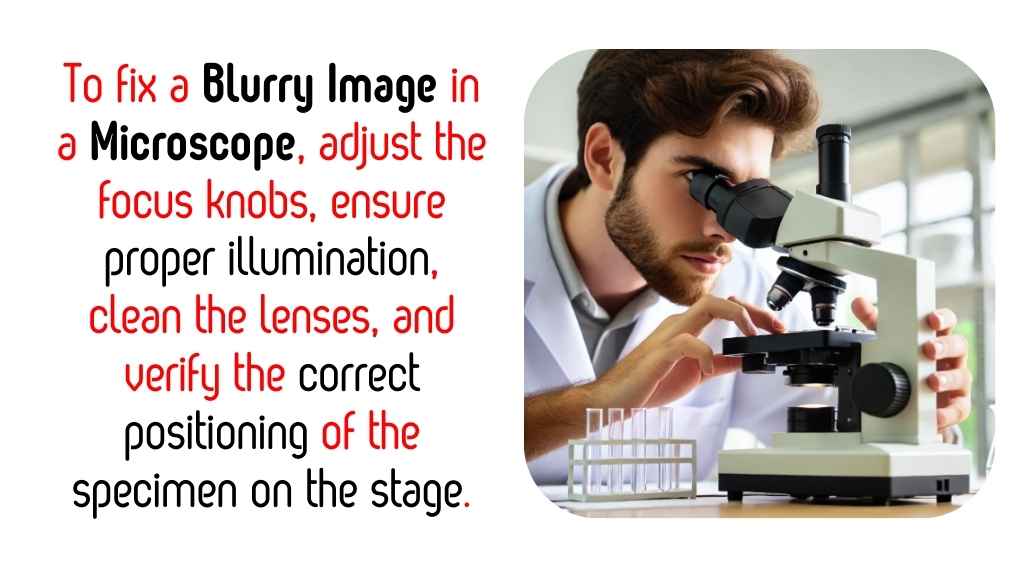 How to Fix a Blurry Image in a Microscope