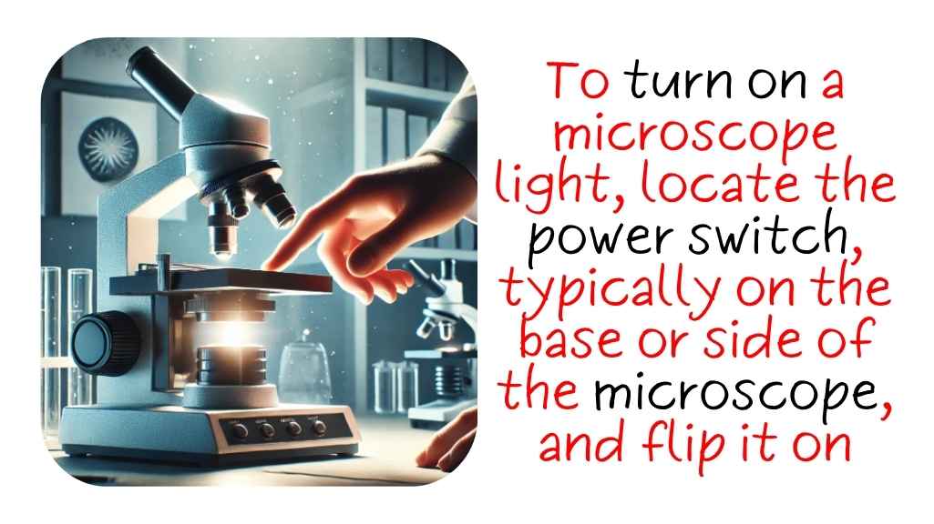 How to Turn On a Microscope Light