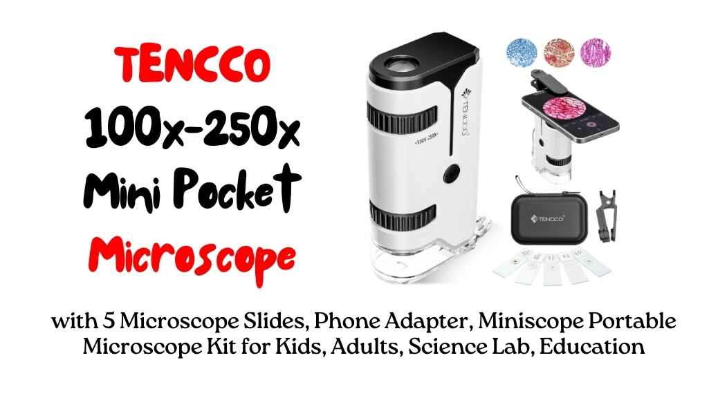 TENCCO 100x-250x Mini Pocket Microscope