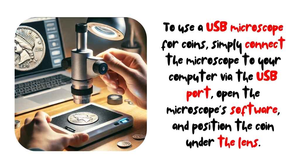 how to use usb microscope for coins